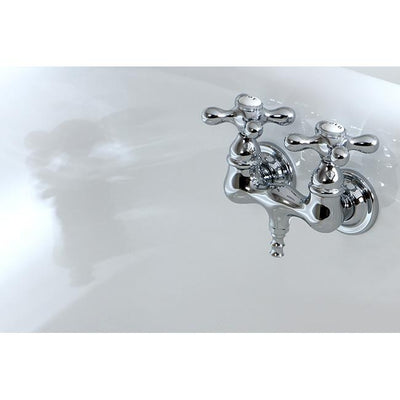 Kingston Brass Chrome Wall Mount Clawfoot Tub Filler Faucet CC38T1