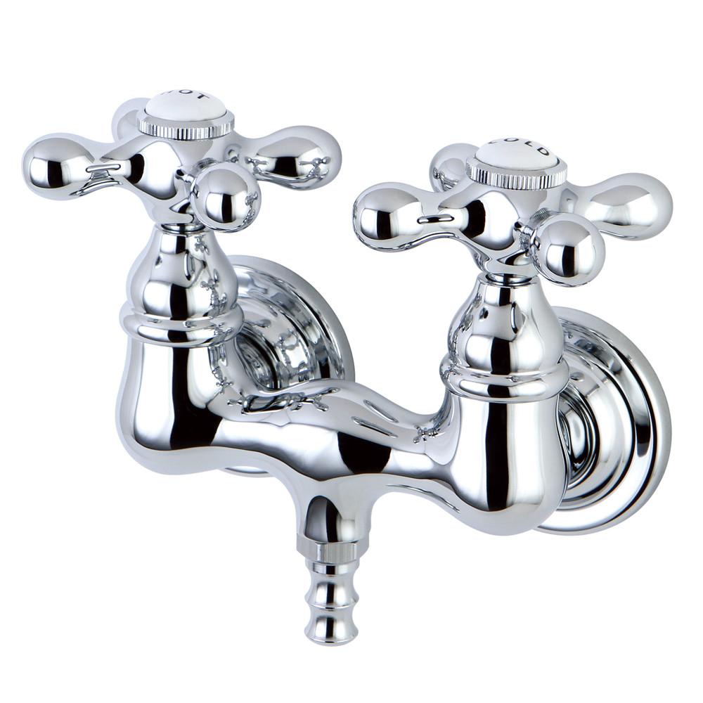 Kingston Brass Chrome Wall Mount Clawfoot Tub Filler Faucet CC38T1