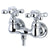 Kingston Brass Chrome Wall Mount Clawfoot Tub Filler Faucet CC38T1