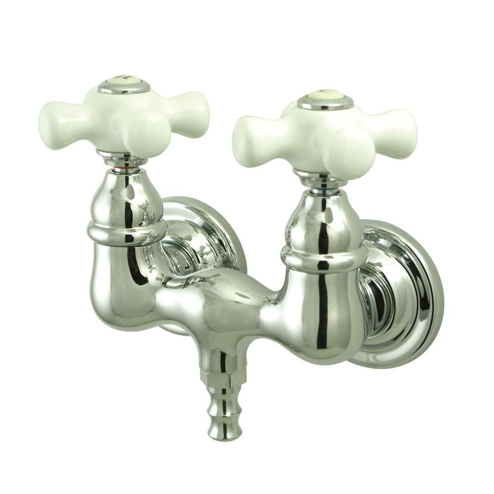 Kingston Brass Chrome Wall Mount Clawfoot Tub Filler Faucet CC40T1