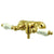 Kingston Brass Polished Brass Wall Mount Clawfoot Tub Faucet CC43T2