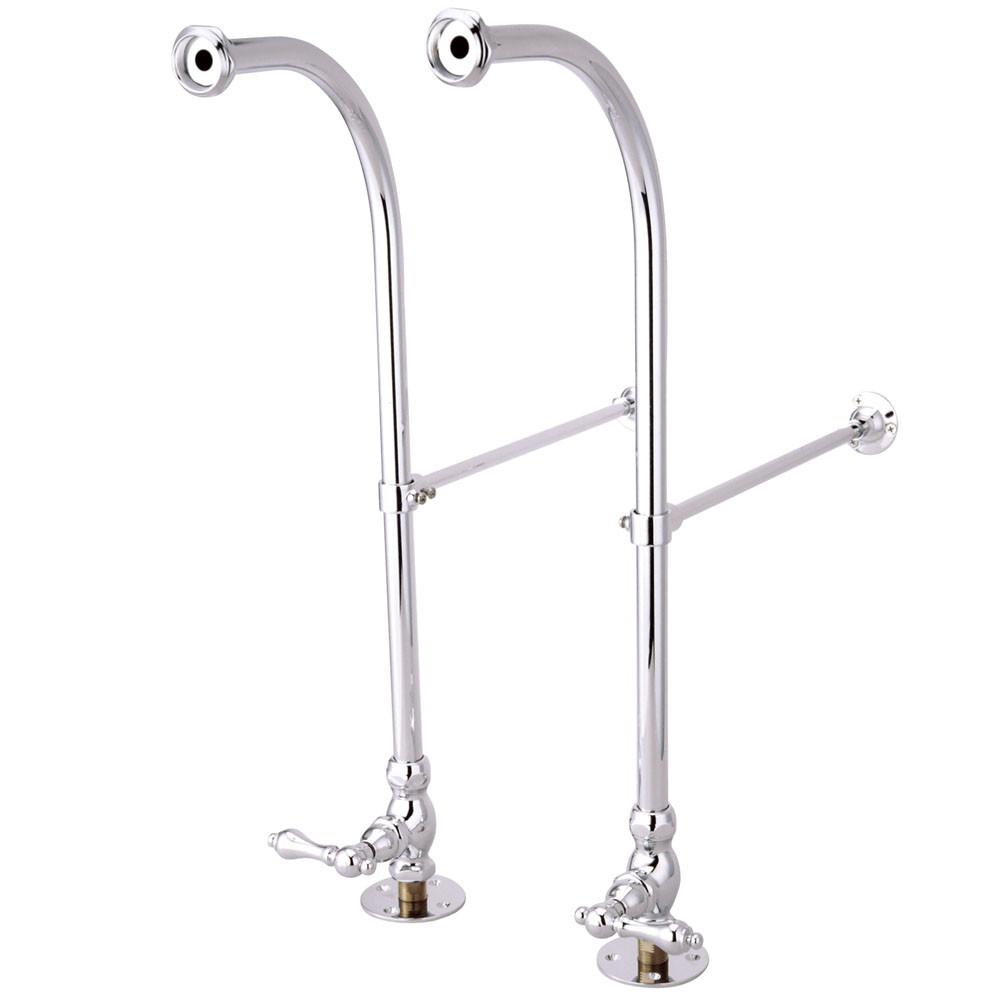 Kingston Chrome Freestanding Bath Clawfoot Faucet Supply lines w stops CC451ML