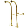 Kingston Polished Brass Freestanding Bath tub Supply Lines with Stops CC452CX