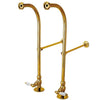 Kingston Polished Brass Freestanding Bath tub Supply Lines with Stops CC452HCL