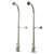 Kingston Satin Nickel Freestanding Bath tub Supply Lines with Stops CC458HCL