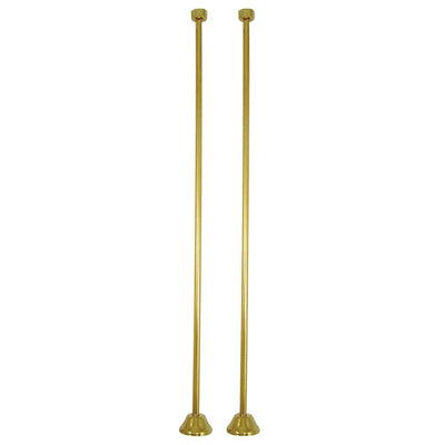 Kingston Brass Polished Brass Straight Clawfoot Bath Tub Supply Lines CC482