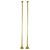 Kingston Brass Polished Brass Straight Clawfoot Bath Tub Supply Lines CC482