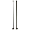 Kingston Brass Oil Rubbed Bronze Straight Clawfoot Bath Tub Supply Lines CC485