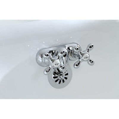 Kingston Brass Chrome Wall Mount Clawfoot Tub Filler Faucet CC48T1