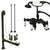 Oil Rubbed Bronze Deck Mount Clawfoot Bathtub Faucet w Hand Shower Package CC623T5system