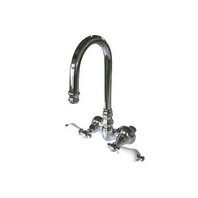 Kingston Brass Chrome Wall Mount Clawfoot Tub Filler Faucet CC76T1