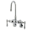 Kingston Brass Chrome Wall Mount Clawfoot Tub Filler Faucet CC82T1