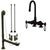 Oil Rubbed Bronze Deck Mount Clawfoot Bathtub Faucet Package CC93T5system