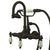 Kingston Oil Rubbed Bronze Wall Mount Clawfoot Tub Faucet w Hand Shower CC9T5