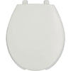 Bemis STA-TITE Round Open Front Toilet Seat in White 463098