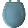 Bemis Round Closed Front Toilet Seat in Regency Blue 496456