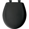 Bemis Round Closed Front Toilet Seat in Black 529683