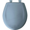 Bemis Round Closed Front Toilet Seat in Glacier Blue 762216