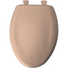 Bemis Slow Close STA-TITE Elongated Closed Front Toilet Seat in Suez Tan 762320