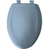 Bemis Slow Close STA-TITE Elongated Closed Front Toilet Seat in Glacier Blue 762484