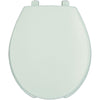 Bemis Lift Elongated Open Front Toilet Seat in White 819145