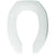 Bemis STA-TITE Elongated Open Front Toilet Seat in White 861769