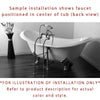 60" Clawfoot Tub w/ Floor Mount Satin Nickel Tub Faucet & Hardware Package CTP34