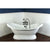 72" Pedestal Bathtub with Oil Rubbed Bronze Tub Faucet & Hardware Package CTP23