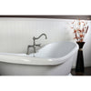 69" Modern Acrylic Pedestal Tub w/ Satin Nickel Faucet & Hardware Package CTP48