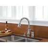 Delta Leland Collection Chrome Finish Single Handle Pull Down Kitchen Sink Faucet and Soap Dispenser Package D026CR