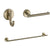 Delta Trinsic Champagne Bronze BASICS Bathroom Accessory Set Includes: 24" Towel Bar, Toilet Paper Holder, and Hand Towel Ring D10007AP