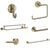 Delta Trinsic Champagne Bronze DELUXE Accessory Set Includes: 24" Towel Bar, Paper Holder, Towel Ring, Tank Lever, & 24" Double Towel Bar D10009AP