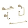 Delta Dryden Polished Nickel STANDARD Bathroom Accessory Set Includes: 24" Towel Bar, Toilet Paper Holder, Robe Hook, and Towel Ring D10038AP