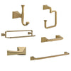 Delta Dryden Champagne Bronze DELUXE Accessory Set: 24" Towel Bar, Paper Holder, Towel Ring, Robe Hook, Tank Lever, & 24" Double Towel Bar D10042AP