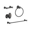 Delta Lahara Venetian Bronze DELUXE Bathroom Accessory Set Includes: 24" Towel Bar, Toilet Paper Holder, Robe Hook, and Towel Ring D10053AP