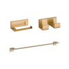 Delta Vero Champagne Bronze BASICS Bathroom Accessory Set Includes: 24" Towel Bar, Toilet Paper Holder, and Double Robe Hook D10060AP