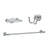 Delta Victorian Chrome BASICS Bathroom Accessory Set Includes: 24" Towel Bar, Toilet Paper Holder, and Robe Hook D10088AP