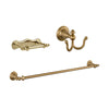 Delta Victorian Champage Bronze BASICS Bathroom Accessory Set Includes: 24" Towel Bar, Toilet Paper Holder, and Robe Hook D10091AP