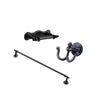 Delta Victorian Venetian Bronze BASICS Bathroom Accessory Set Includes: 24" Towel Bar, Toilet Paper Holder, and Robe Hook D10097AP