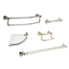 Delta Bath Safety Polished Nickel DELUXE Bathroom Accessory Set Includes: 12" and 36" Grab Bar, Corner Shelf, Paper Holder, 24" Double Bar D10125AP