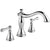 Delta Cassidy Chrome 3-Hole Roman Tub Filler Faucet INCLUDES Valve and Lever Handles D1080V