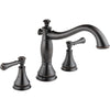 Delta Cassidy Venetian Bronze 3-Hole Roman Tub Filler Faucet INCLUDES Valve and Lever Handles D1084V