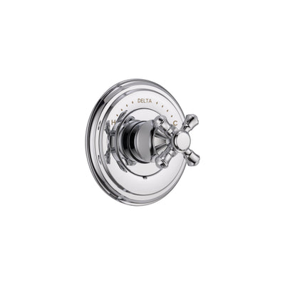 Delta Cassidy Monitor 14 Series Chrome Finish Pressure Balanced Shower Faucet Control INCLUDES Rough-in Valve with Stops and Single Cross Handle D1251V