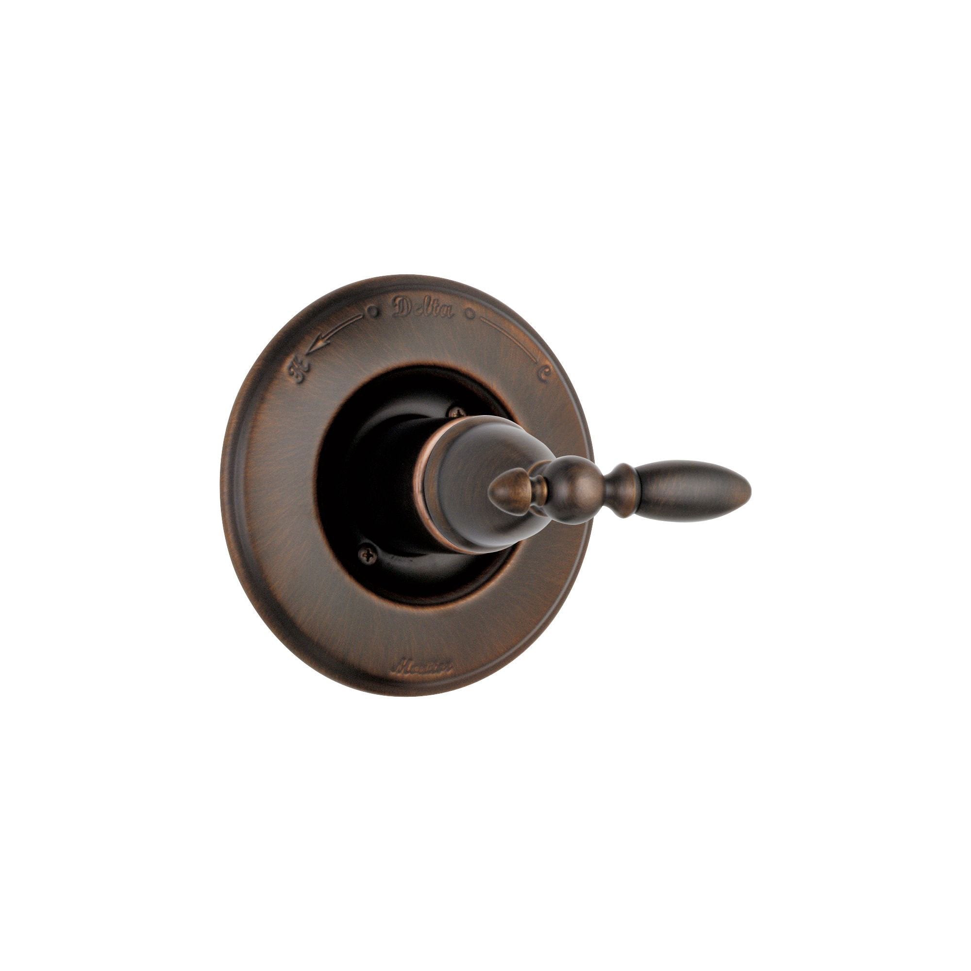 Delta Victorian Monitor 14 Series Venetian Bronze Finish Pressure Balanced Shower Faucet Control INCLUDES Rough-in Valve with Stops and Single Lever Handle D1265V