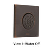 Delta Venetian Bronze Finish HydraChoice Touch Clean Square Shower System Body Spray COMPLETE Includes Valve, Trim, and Spray D1358V