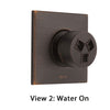 Delta Venetian Bronze Finish HydraChoice Soothing H2Okinetic Square Shower System Body Spray COMPLETE Includes Valve, Trim, and Spray D1360V