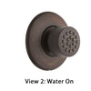 Delta Venetian Bronze Finish HydraChoice Touch Clean Round Shower System Body Spray COMPLETE Includes Valve, Trim, and Spray D1374V