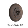 Delta Venetian Bronze Finish HydraChoice Invigorating H2Okinetic Round Shower System Body Spray COMPLETE Includes Valve, Trim, and Spray D1375V