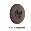 Delta Venetian Bronze Finish HydraChoice Massaging H2Okinetic Round Shower System Body Spray COMPLETE Includes Valve, Trim, and Spray D1377V