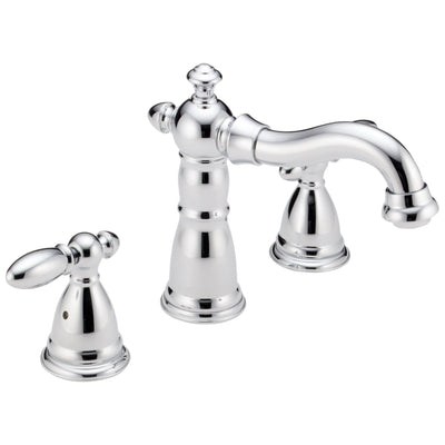 Delta Victorian Collection Chrome Finish Traditional Roman Tub Filler Faucet COMPLETE ITEM Includes (2) Lever Handles and Rough-in Valve D1461V